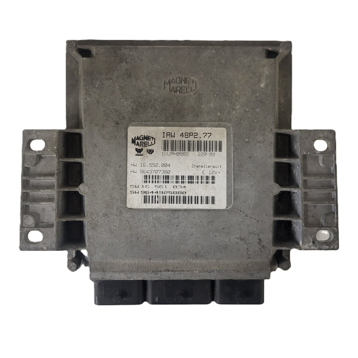 PEUGEOT 206 ECU / IAW 48P2.77 / 9643707380 / 9644925880 / MARELLI MAGNETS