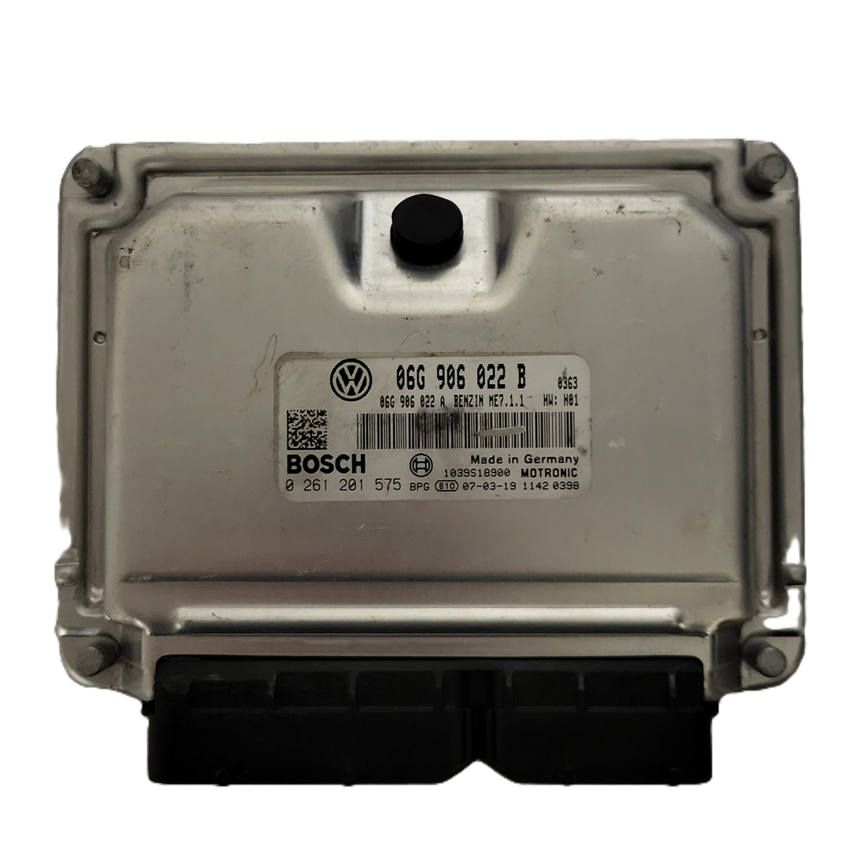 VW TOURAN ECU / 06G906022B / 0261201575 / ME7.1.1 / 06G906022 / BOSCH - B80-02 - 1