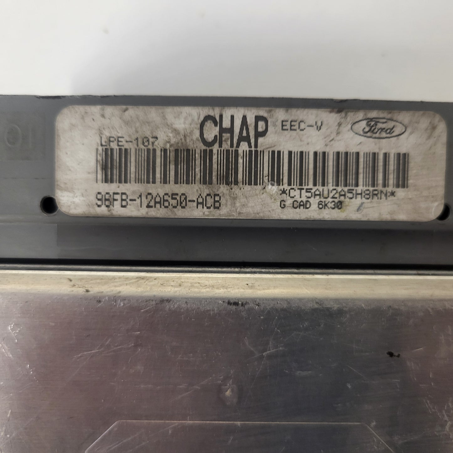 FORD FIESTA ECU / 96FB-12A650-ACB / CHAP / LPE-107 / EEC-V