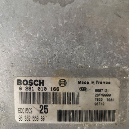 PEUGEOT 406 ECU / 0281010166 / 9636255980 / EDC15C2