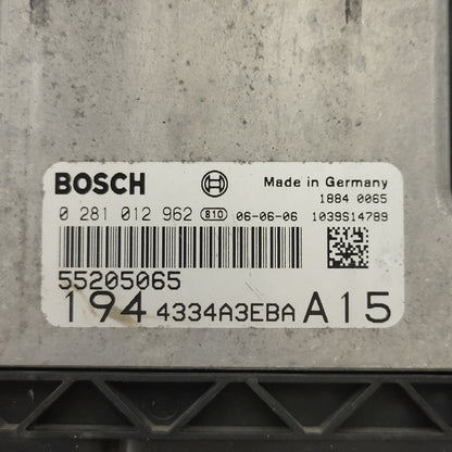 FIAT CROMA ECU / 0281012962 / 55205065 / BOSCH - B80-15 - 2