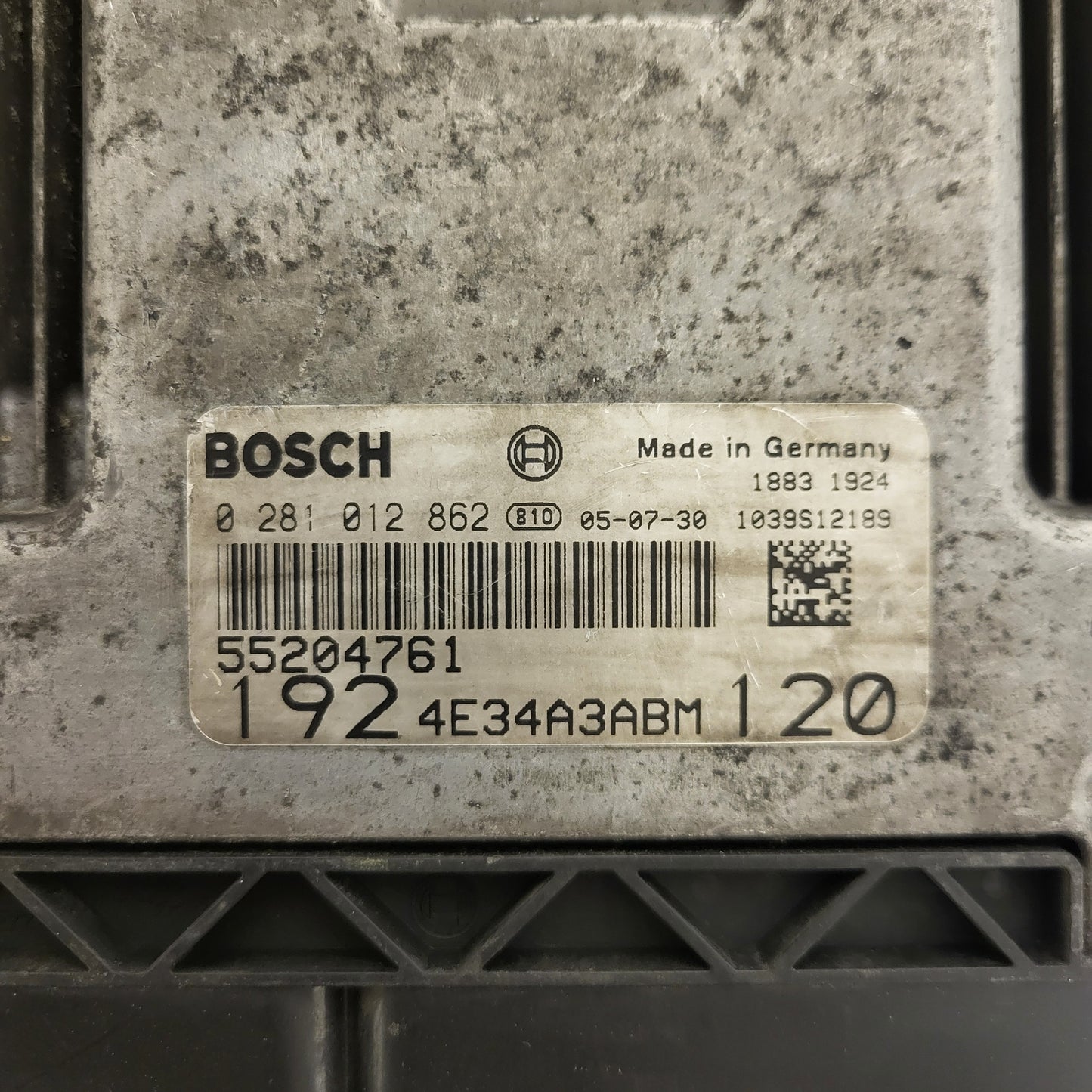 FIAT STILO ECU / 0281012862 / 55204761 / 1039S12189 / BOSCH