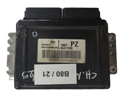 CHEVROLET DAEWOO MATIZ  ECU / 96417290 / 1BGT / PZ / 5WY5403F