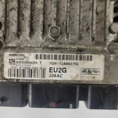 Ford ECU / 7G91-12A650-YG / 5WS40592H-T / EU2G / SIEMENS