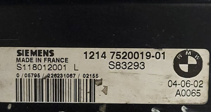 MINI COOPER 1.6 ECU / S118012001L / 1214752001901 / SIEMENS