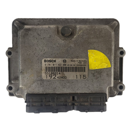 Fiat STILO 1.9 ECU / 0281011421 / 55188214 / BOSCH