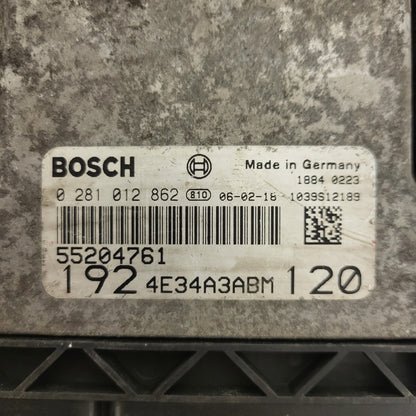 FIAT STILO ECU / 0281012862 / 55204761 / 1039S12189 / BOSCH