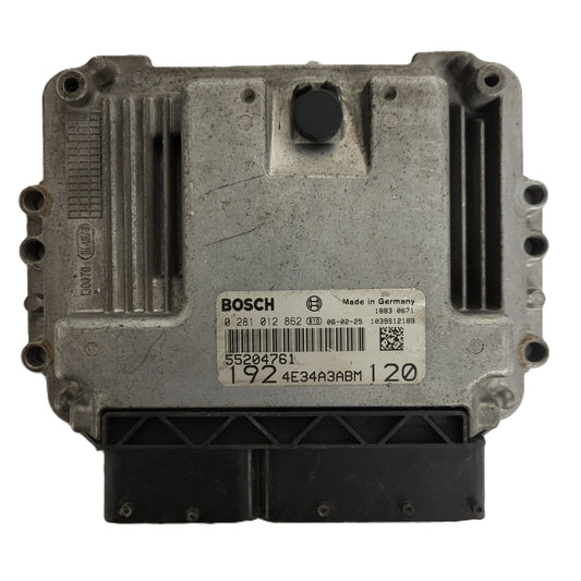 FIAT STILO ECU / 0281012862 / 55204761 / 1039S12189 / BOSCH