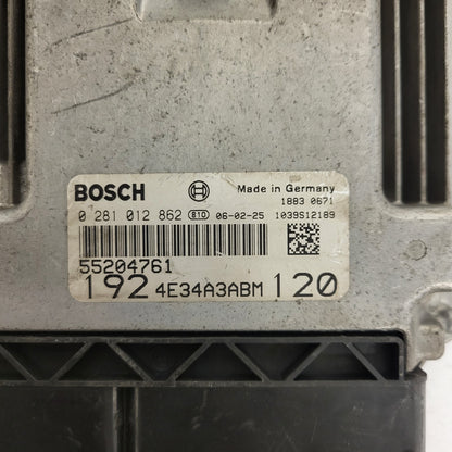FIAT STILO ECU / 0281012862 / 55204761 / 1039S12189 / BOSCH