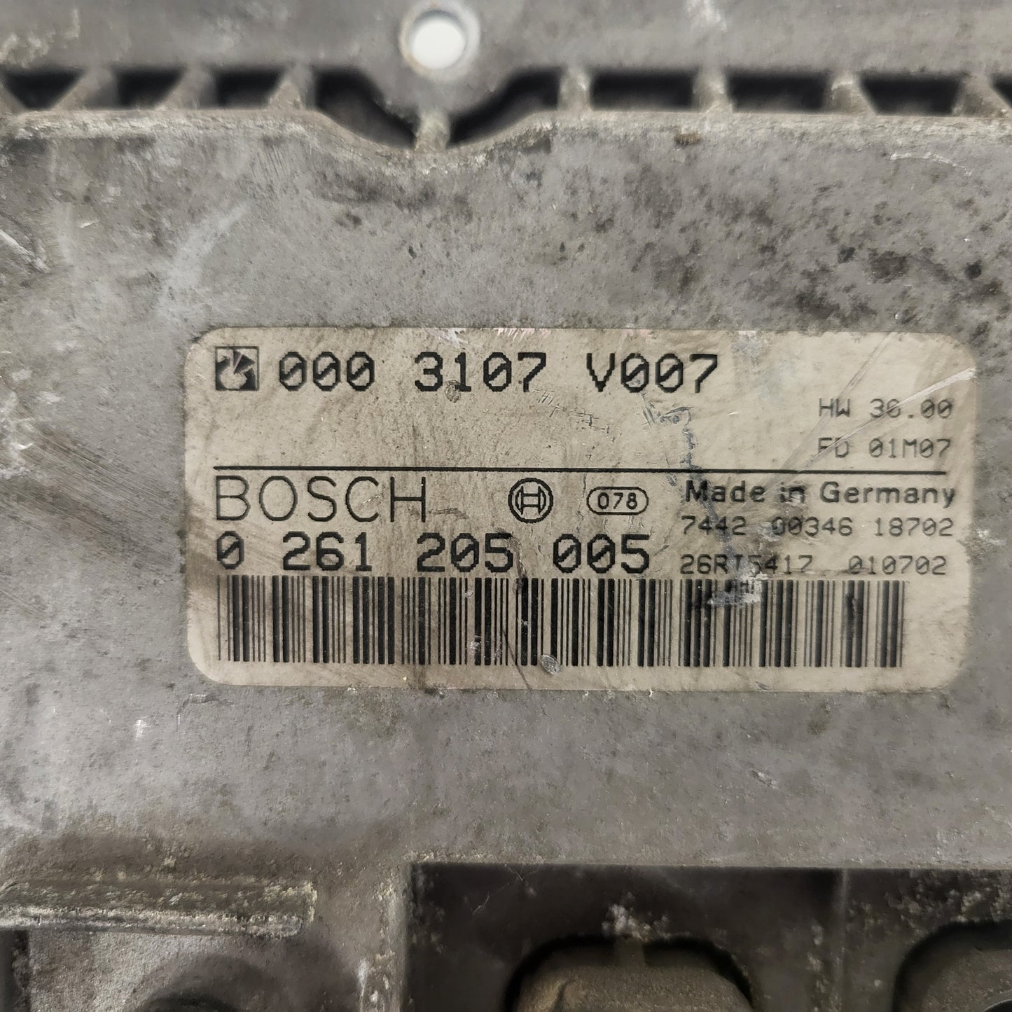 SMART FORTWO ECU / 0261205005 / 0003107V007 / BOSCH