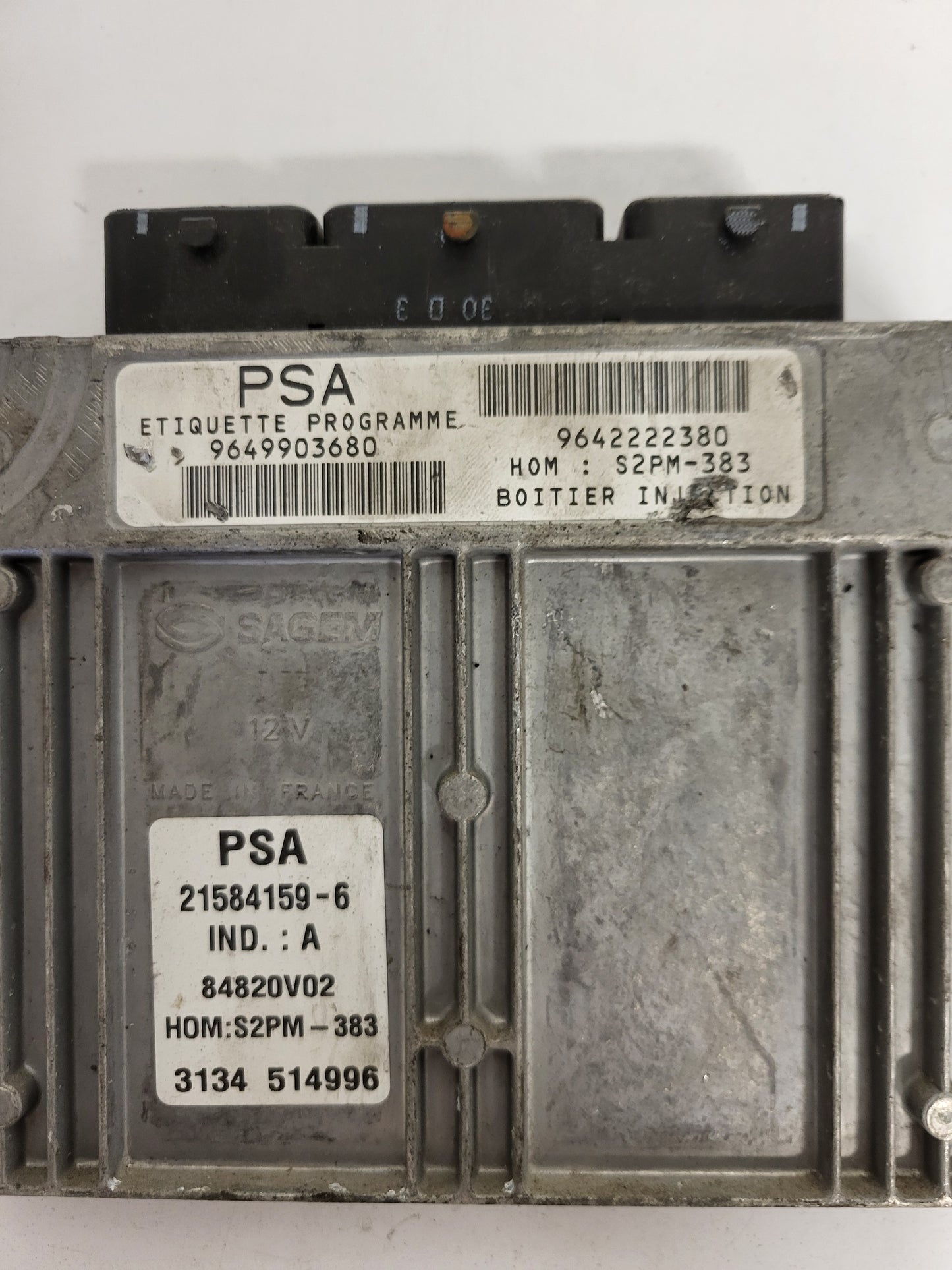 PEUGEOT CITROEN ECU / 21584159-6 / 9649903680 / 9642222380 / S2PM-383