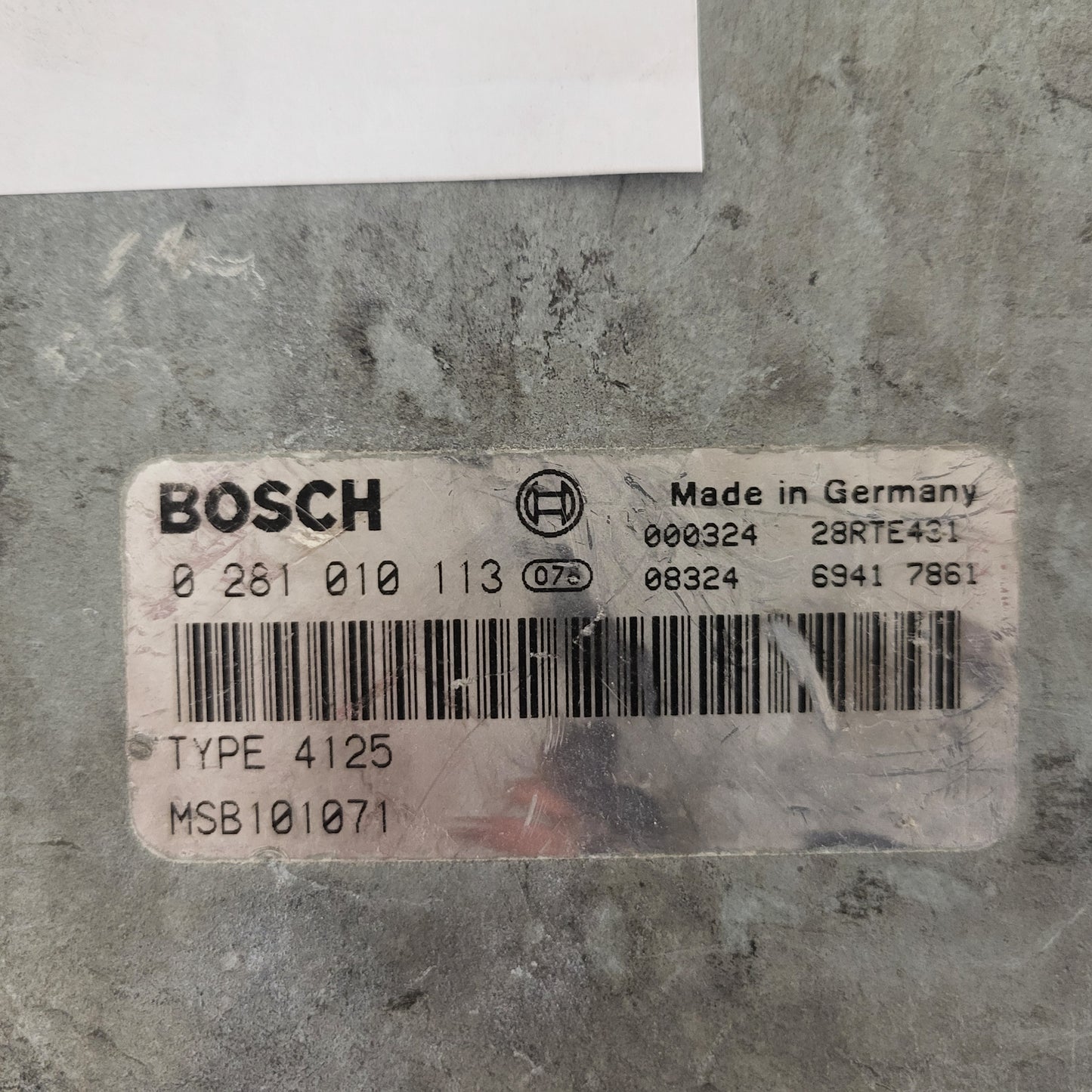 LAND ROVER FREELANDER ECU / 0281010113 / MSB101071 / TYPE4125 / BOSCH-