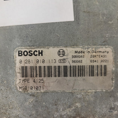 LAND ROVER FREELANDER ECU / 0281010113 / MSB101071 / TYPE4125 / BOSCH-