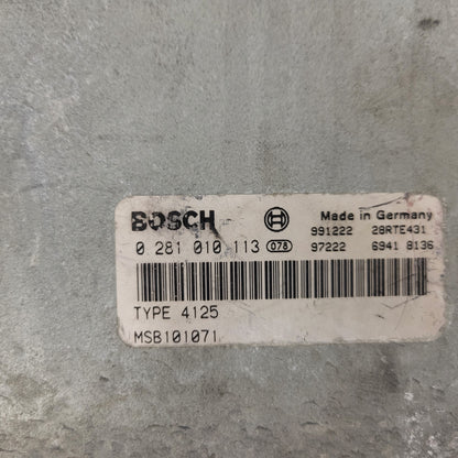 LAND ROVER FREELANDER ECU / 0281010113 / MSB101071 / TYPE4125 / BOSCH-