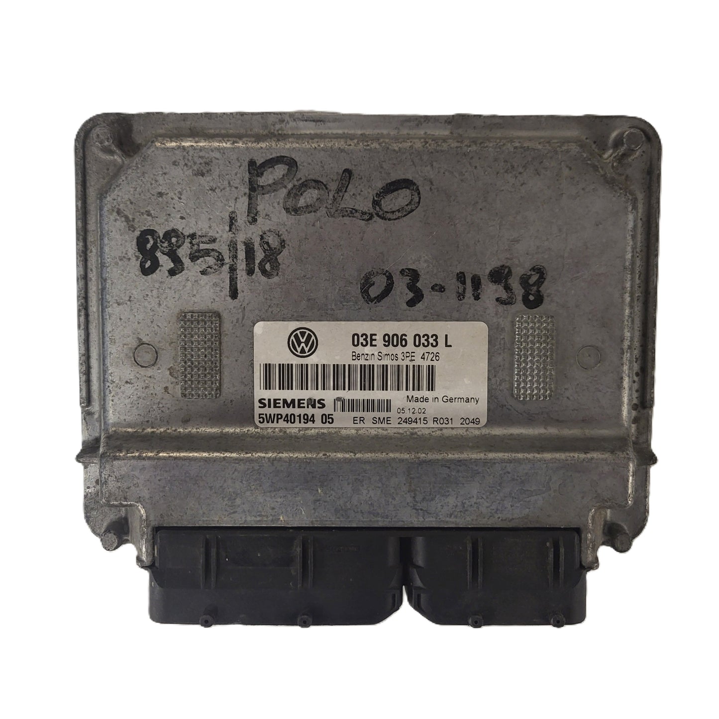 VW POLO 1.2 ECU / 03E906033L / 5WP40194 05 / SIEMENS