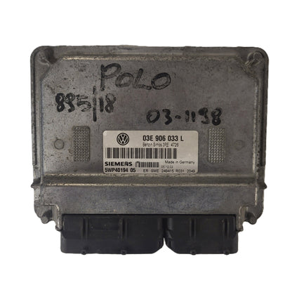 VW POLO 1.2 ECU / 03E906033L / 5WP40194 05 / SIEMENS