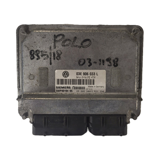 VW POLO 1.2 ECU / 03E906033L / 5WP40194 05 / SIEMENS