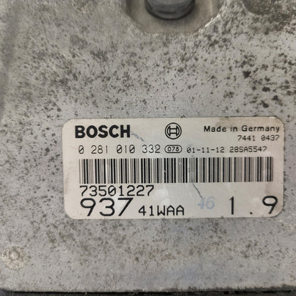 ALFA ROMEO 147 ECU / 0281010332 / 73501227 / 93741WAA / BOSCH