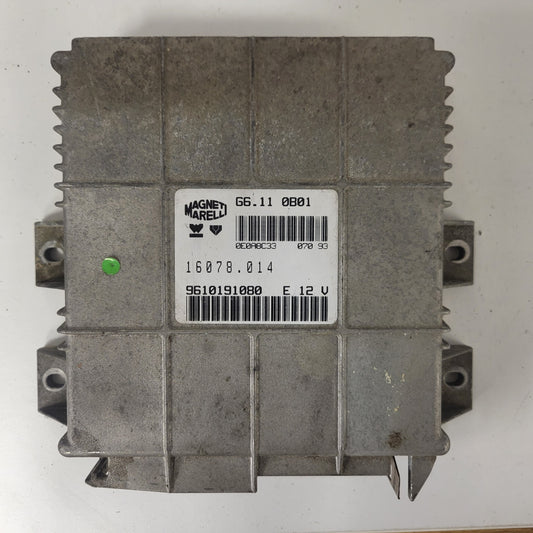 Citroen Peugeot PSA ECU / G6.11 / 16078.014 / 9610191080 / MAGNETI MARELLI
