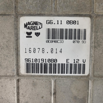 Citroen Peugeot PSA ECU / G6.11 / 16078.014 / 9610191080 / MAGNETI MARELLI