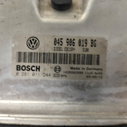 VW ŠKODA ECU / 045906019BG / 0281011244 / EDC15P+ / BOSCH