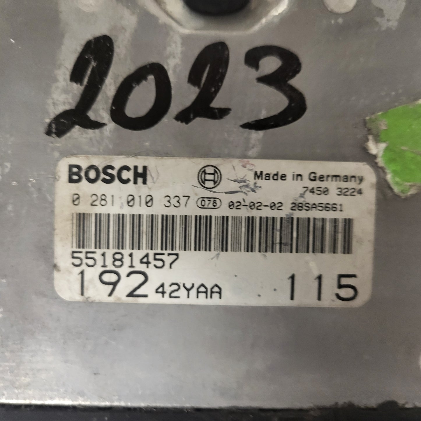 Fiat STILO ECU / 55181457 / 0281010337 / 19242YAA / BOSCH
