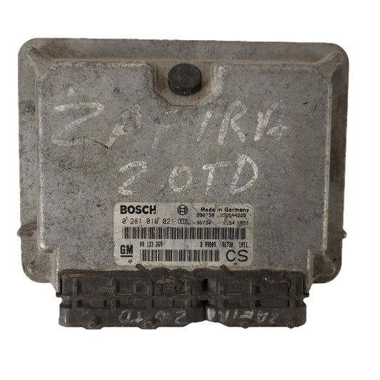 Opel Zafira ECU / 0281010021 / 09133269 / CS / BOSCH