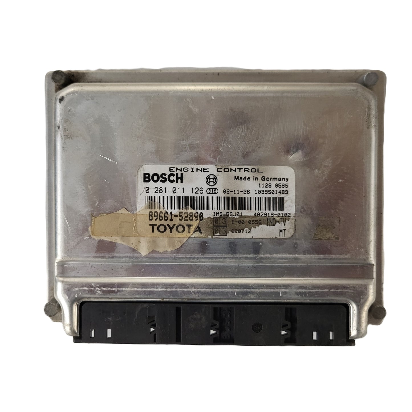TOYOTA YARIS ECU / 0281011126 / 89661-52890 / 1039S01489 / BOSCH