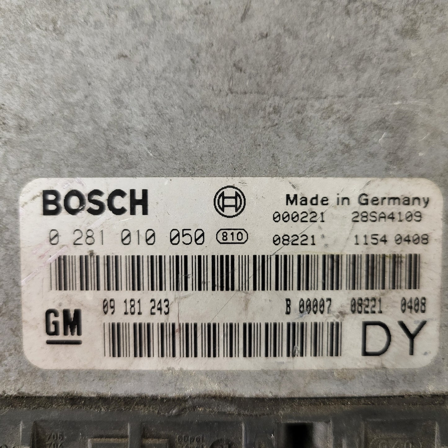 Opel Astra ECU / 0281010050 / 09181243 / BOSCH