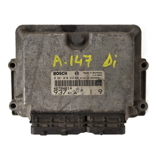 ALFA ROMEO 147 ECU / 0281010332 / 46784814 / BOSCH
