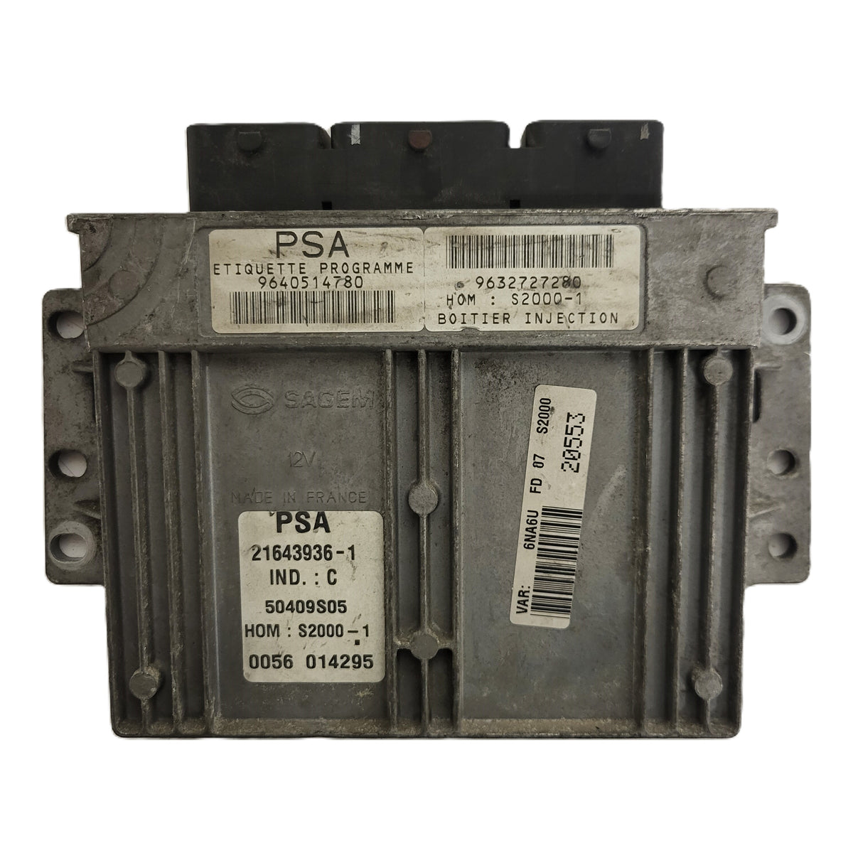 CITROEN XSARA PICASSO 1.8 ECU / 9640514780 / 9632727280 / 21643936-1 / SAGEM - B85-12 - 1