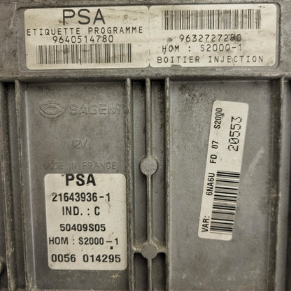 CITROEN XSARA PICASSO 1.8 ECU / 9640514780 / 9632727280 / 21643936-1 / SAGEM