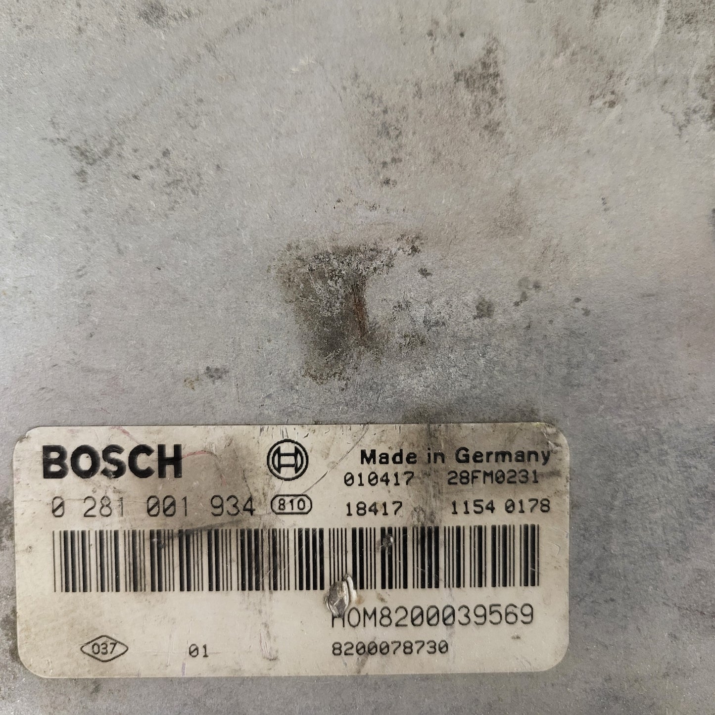Renault Laguna ECU / 0281001934 / 8200039569 / 8200078730 / BOSCH