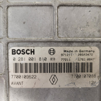 Renault ECU / 0281001810 / 7700109622 / 7700107088 / BOSCH