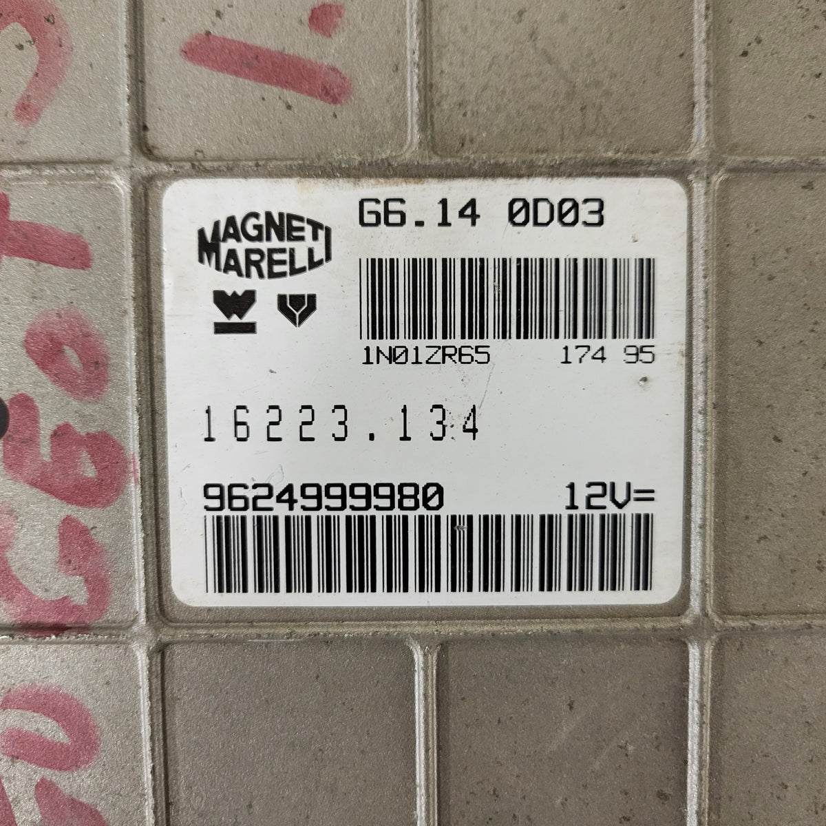 PEUGEOT 306 1.4 ECU / G6.14 0D03 / 9624999980 / MAGNETI MARELLI - B86-03 - 2