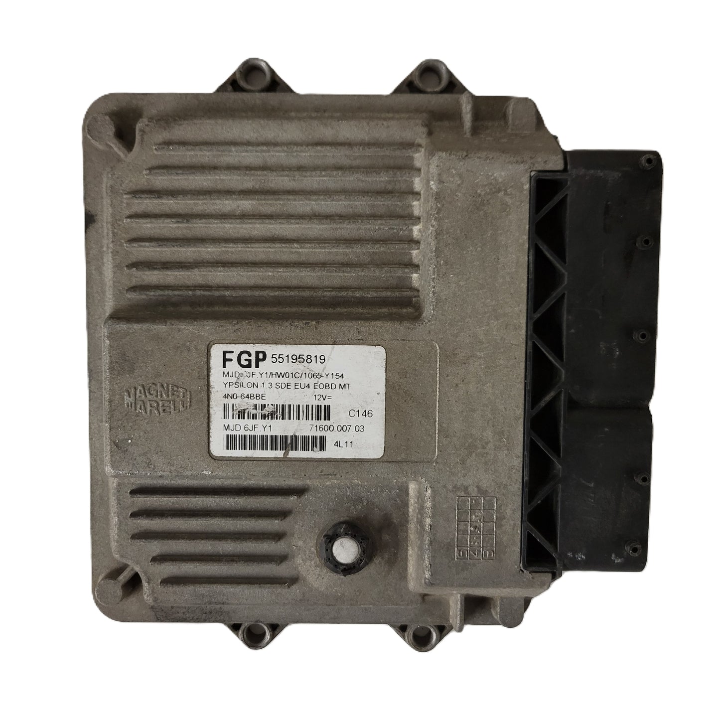 LANCIA Y 1.3 ECU / 55195819 / MJD6JF.Y1 / HW01C / 71600.007.03 MAGNETI MARELLI