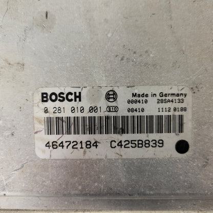 LANCIA LYBRA 2.4 JTD ECU / 0281010001 / 46472184 / BOSCH