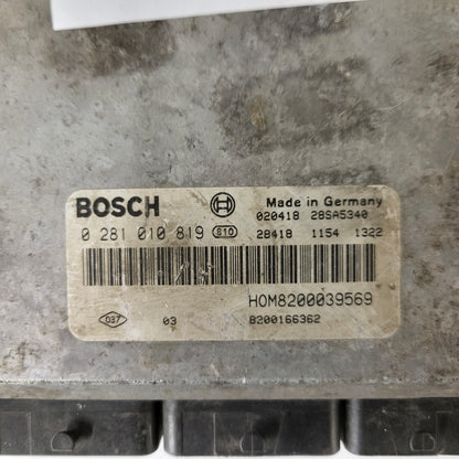 RENAULT ECU / 0281010819 / 8200039569 / 8200166362 / BOSCH
