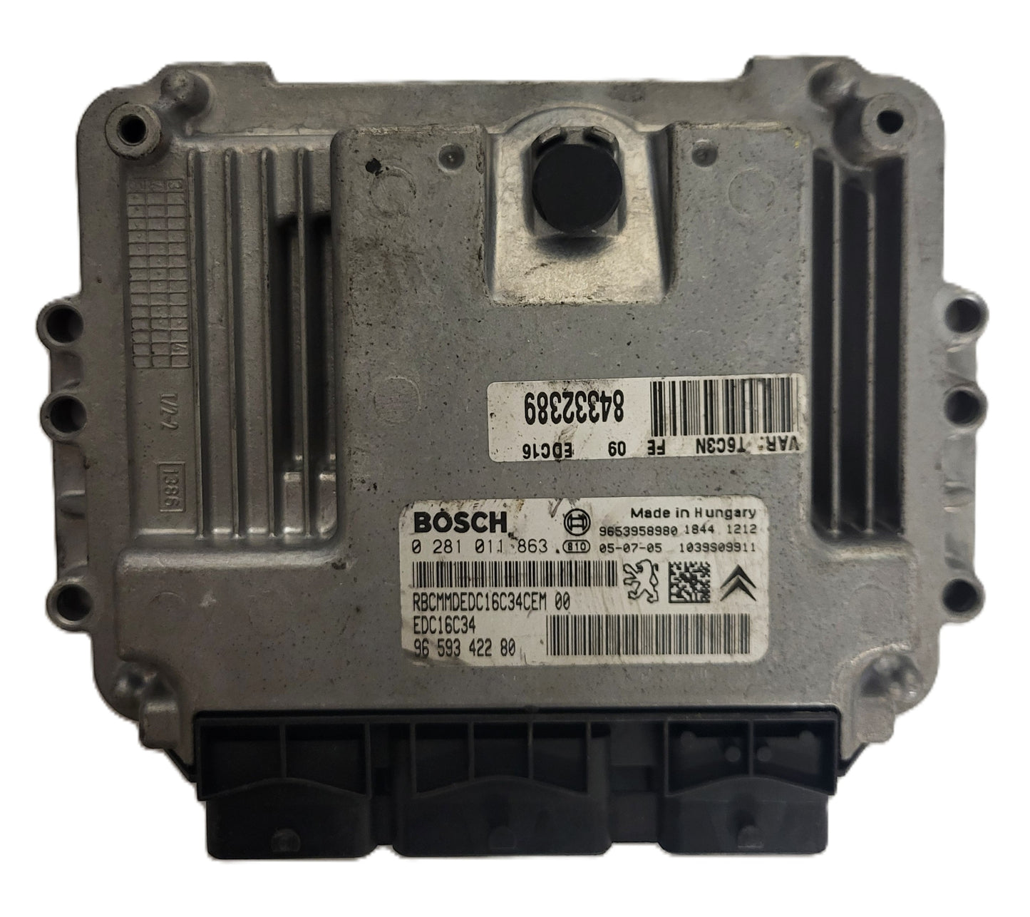 Peugeot Citroen ECU / 0281011863 / 9659342280 / EDC16C34 / BOSCH