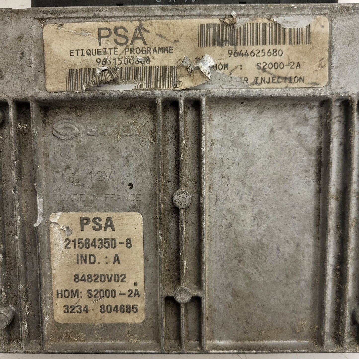 PEUGEOT CITROEN ECU / 21584350-8 / 9651500880 / 9644625680 / S2000-2A