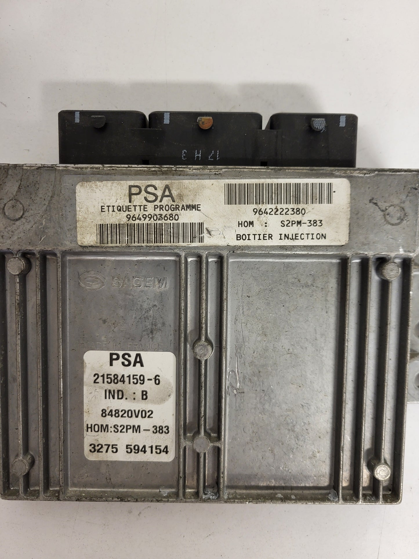 PEUGEOT CITROEN ECU / 21584159-6 / 9649903680 / 9642222380 / S2PM-383