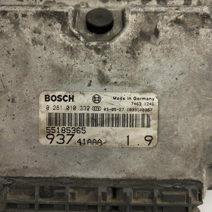 ALFA 147 ECU / 0281010332 / 55185365 / BOSCH