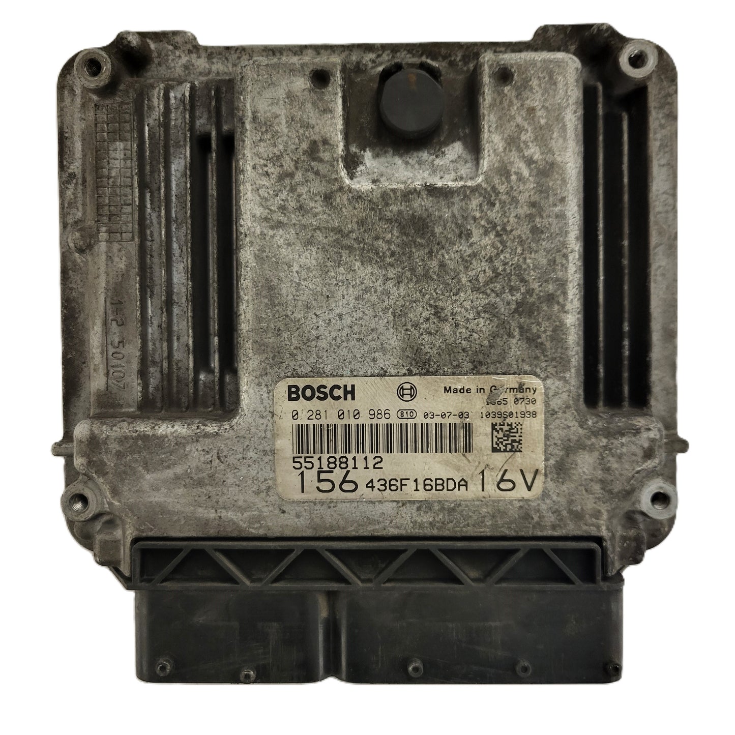 ALFA ROMEO 156 ECU / 0281010986 / 55188112 / 156436F16BDA16V / BOSCH
