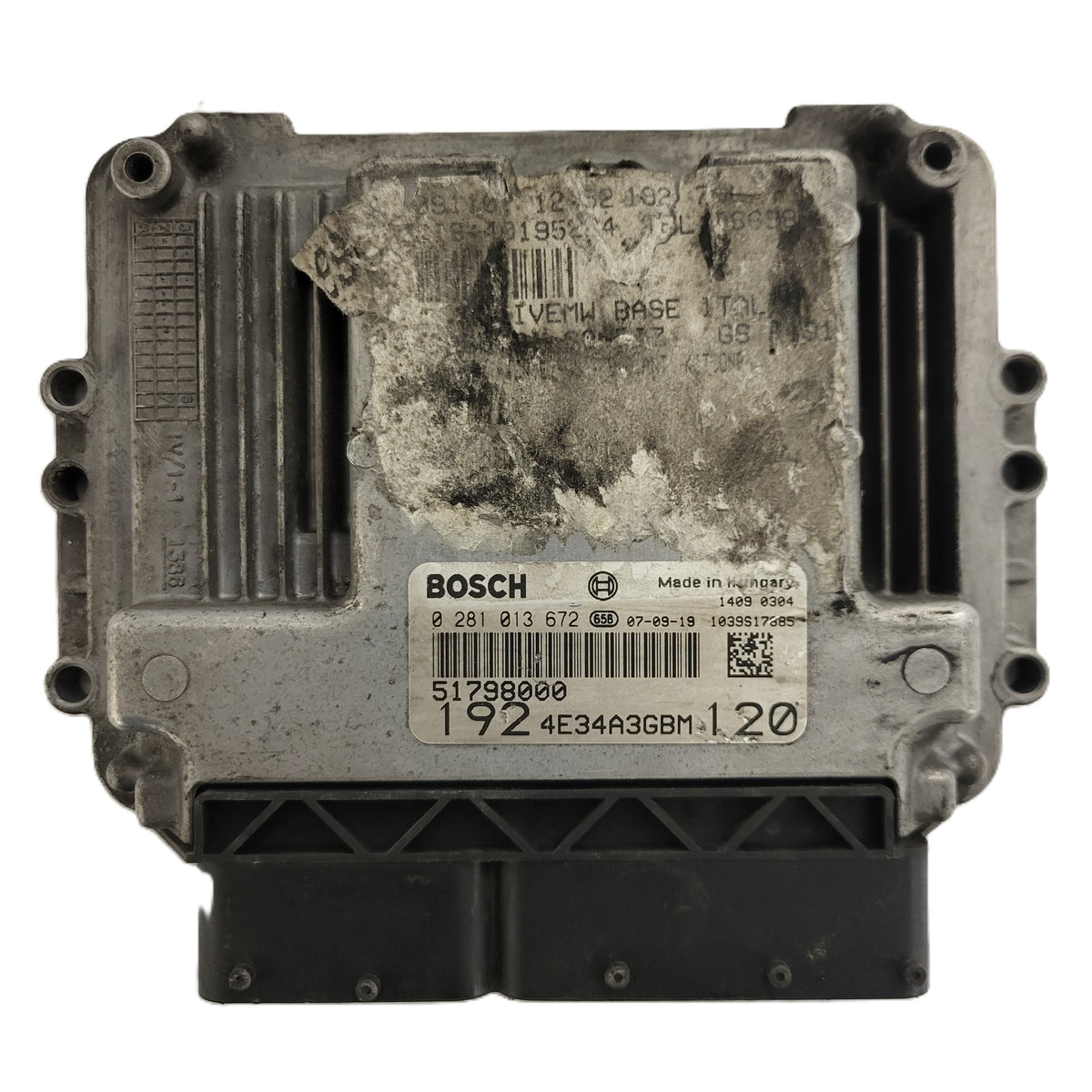 FIAT STILO 1.9 JTD ECU / 0281013672 / 51798000 / BOSCH - B87-05 - 1