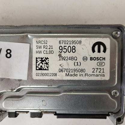 FIAT ALFA MODULE ECU / NRCS2 / 670219508 / 19224BQ / SW R2.21 / HW C1.0D / BOSCH MOPAR