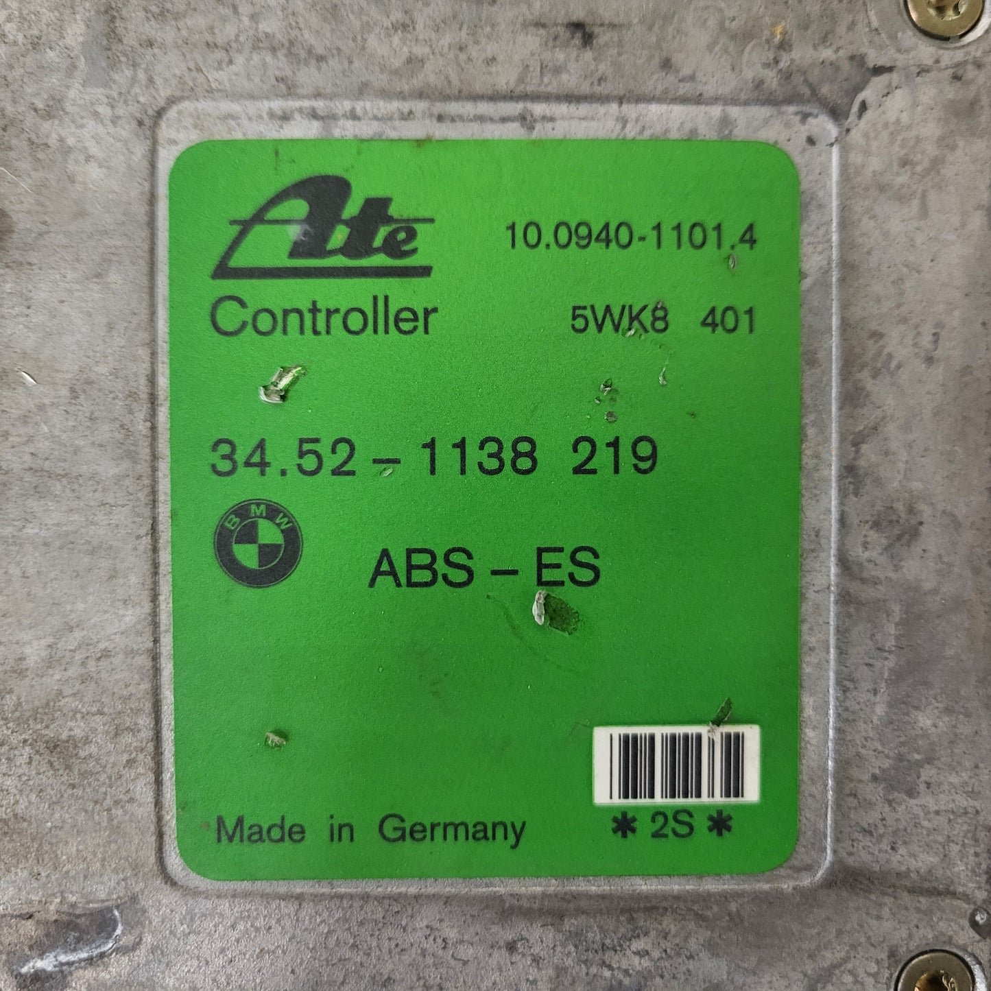 BMW ABS ECU / 5WK8 401 / 34.52-1138219 / 34521138219 / 1138219 /ATE