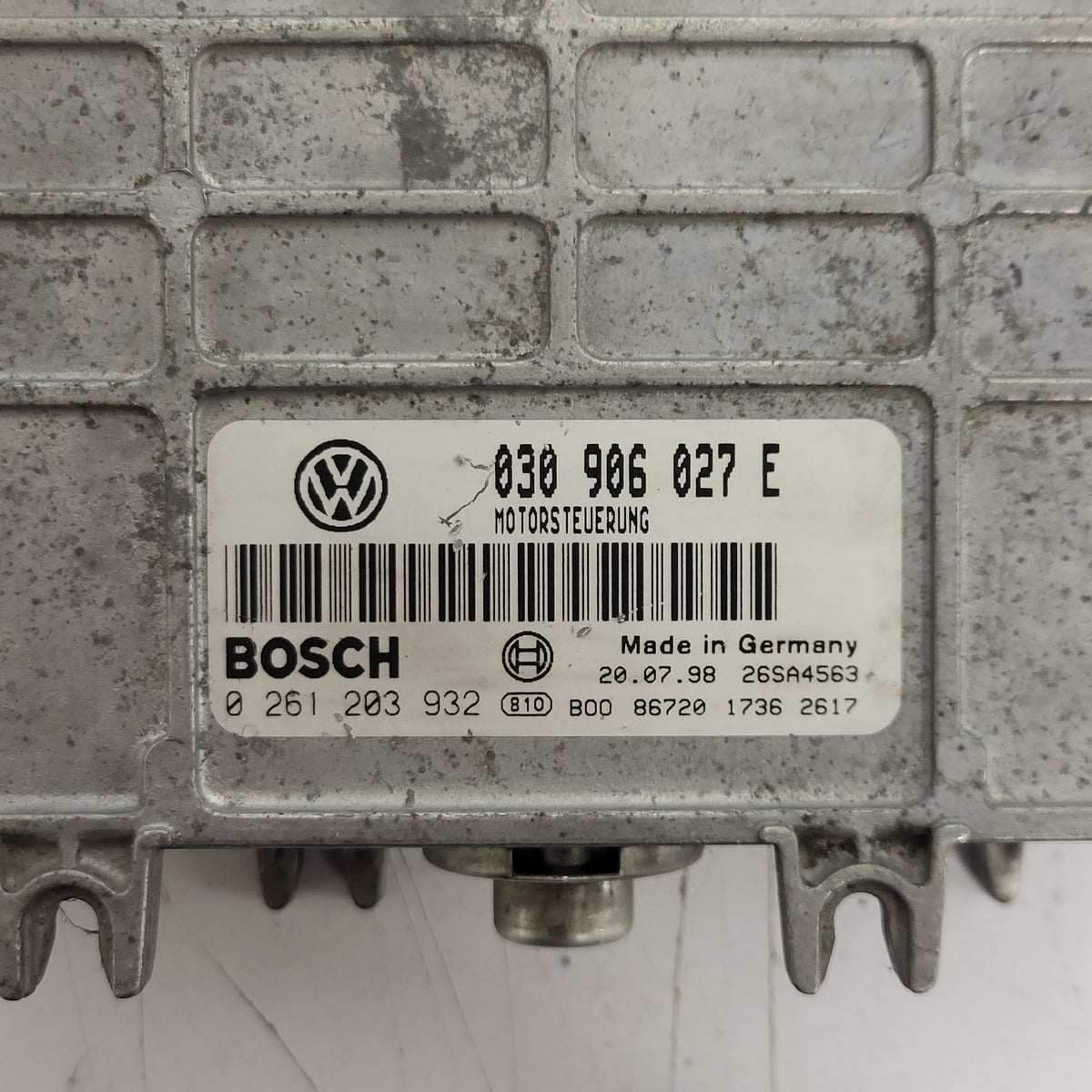 VW LUPO POLO AROSA ECU / 030906027E / 0261203932 / BOSCH - B87-15 - 2