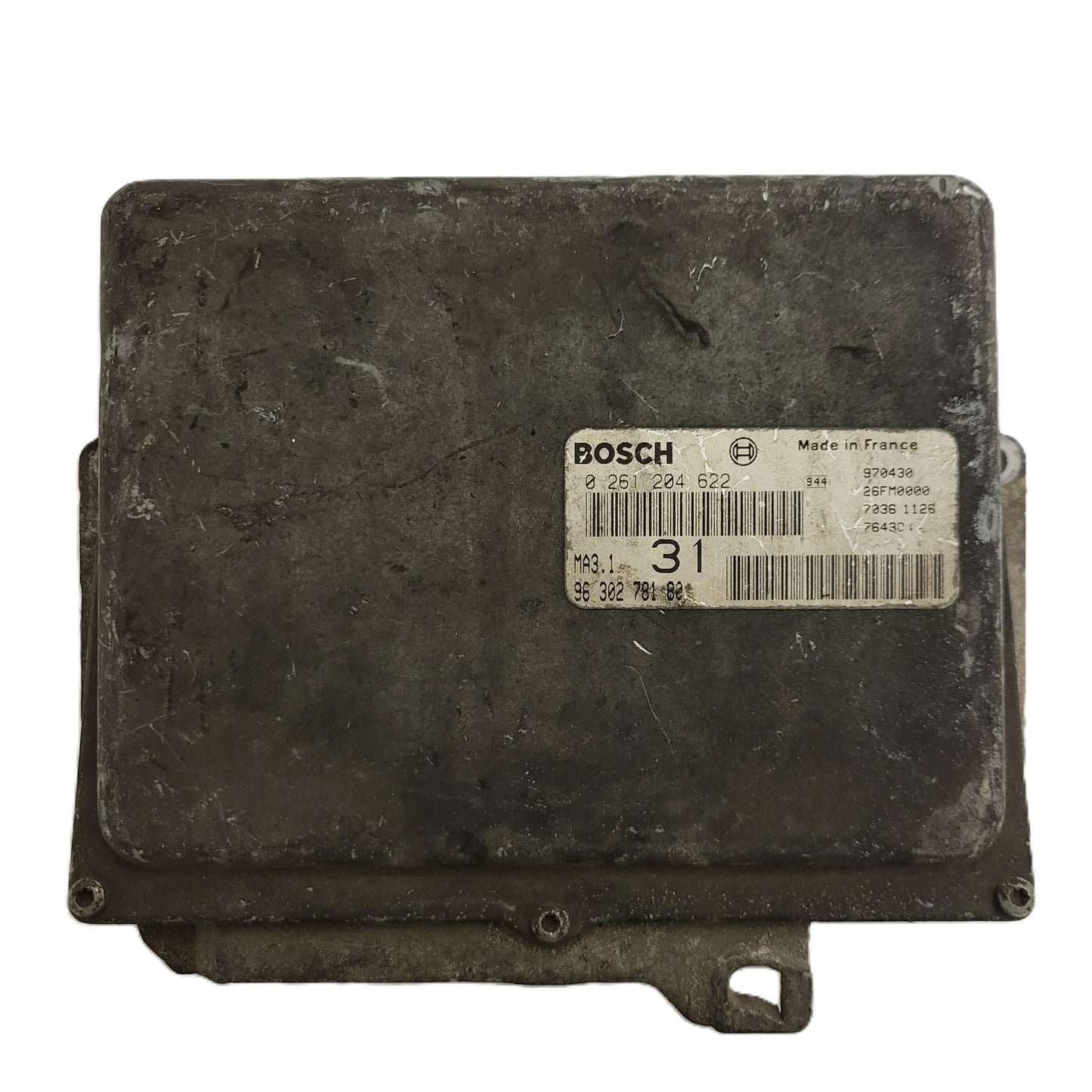 Peugeot 106 Citroen Saxo 1.1 ECU / 0261204622 / 9630278180 / MA3.1 / BOSCH