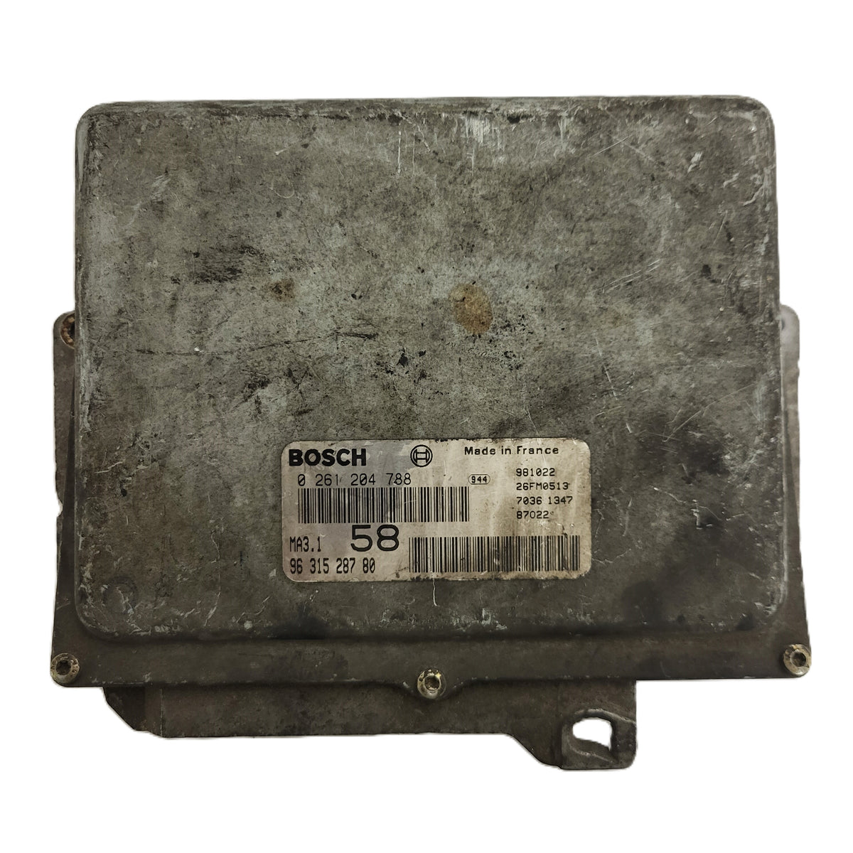 Peugeot Citroen ECU / 0261204788 / 9631528780 / MA3.1 / BOSCH - B87-18 - 1