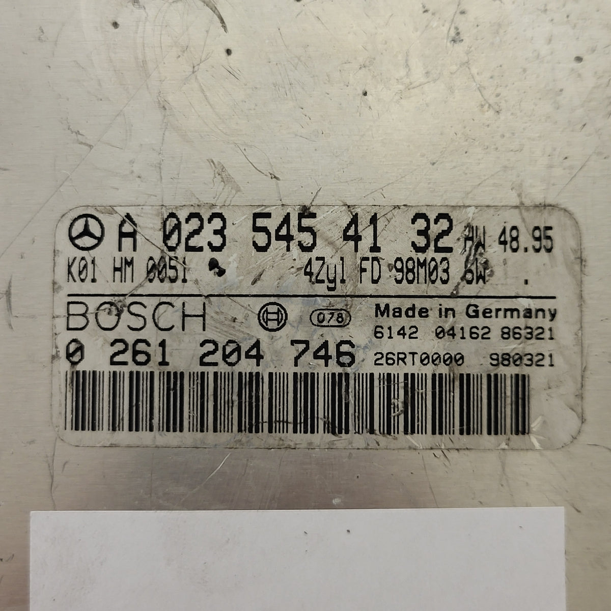MERCEDES BENZ SLK ECU / A0235454132 / 0261204746 / BOSCH - B88-20 - 2
